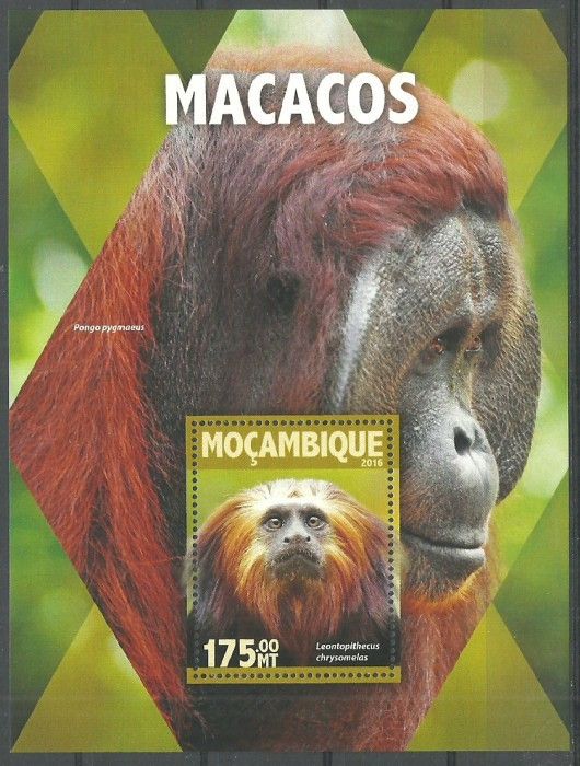 Znaczek Mozambik 2016 Mi bl 1109 Czyste **