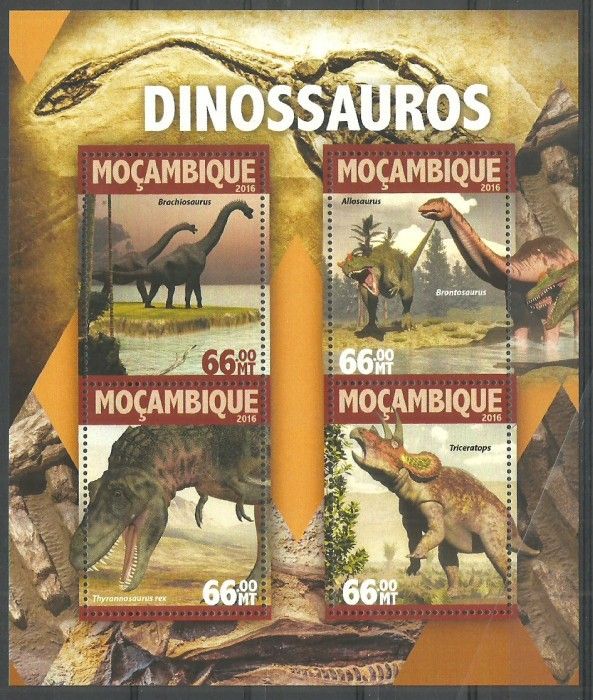 Znaczek Mozambik 2016 Mi ark 8364-8367 Czyste **