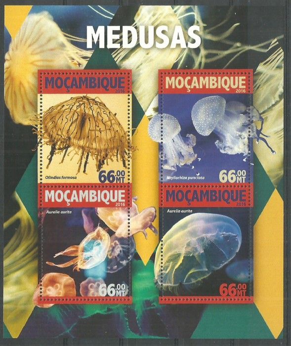 Znaczek Mozambik 2016 Mi ark 8369-8372 Czyste **