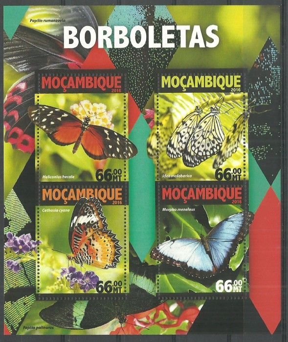 Znaczek Mozambik 2016 Mi ark 8394-8397 Czyste **