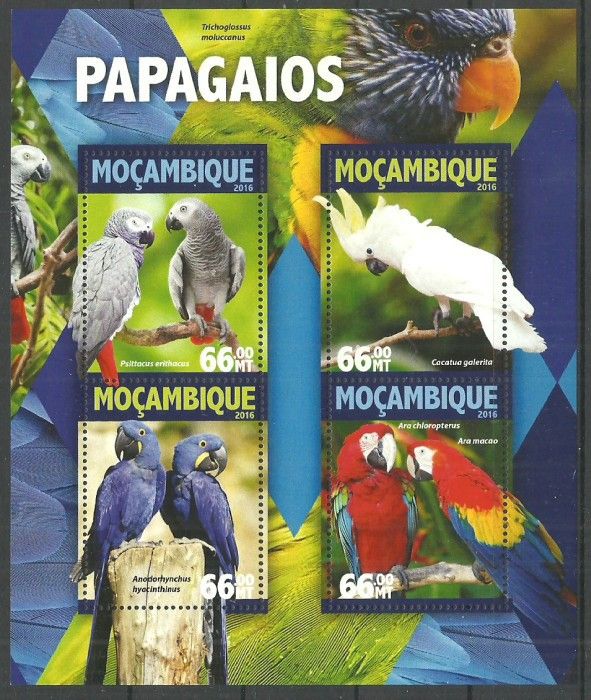 Znaczek Mozambik 2016 Mi ark 8409-8412 Czyste **
