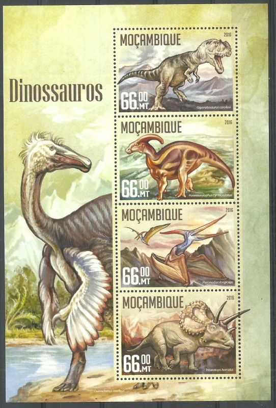 Znaczek Mozambik 2016 Mi ark 8449-8452 Czyste **