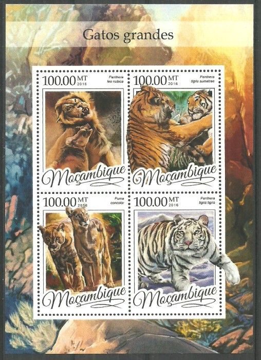 Znaczek Mozambik 2016 Mi ark 8594-8597 Czyste **