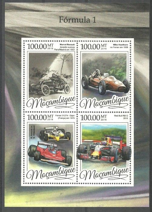 Znaczek Mozambik 2016 Mi ark 8649-8652 Czyste **