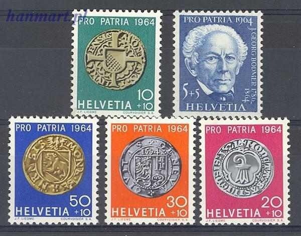 Znaczek Szwajcaria 1964 Mi 795-799 Czyste **