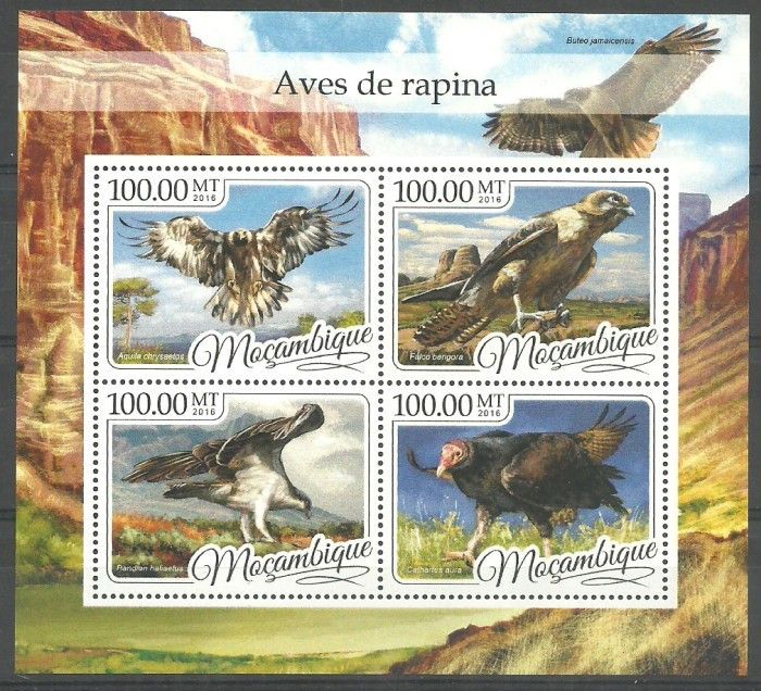 Znaczek Mozambik 2016 Mi ark 8749-8752 Czyste **