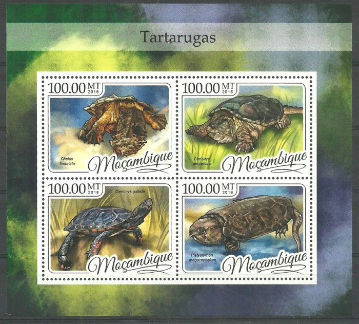 Znaczek Mozambik 2016 Mi ark 8789-8792 Czyste **