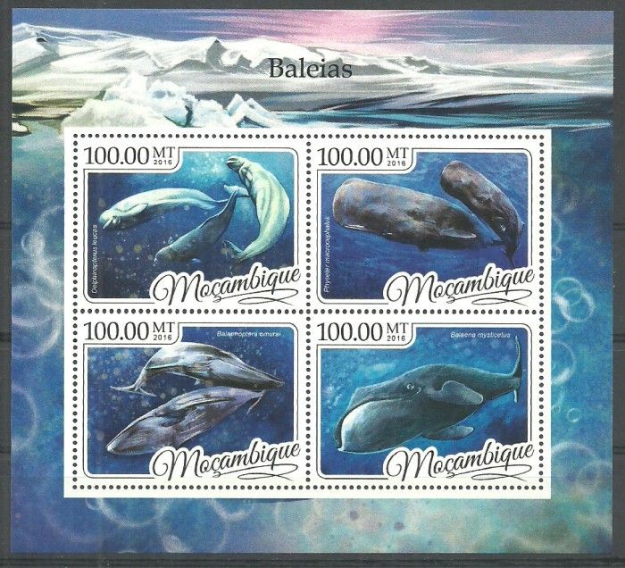 Znaczek Mozambik 2016 Mi ark 8794-8797 Czyste **