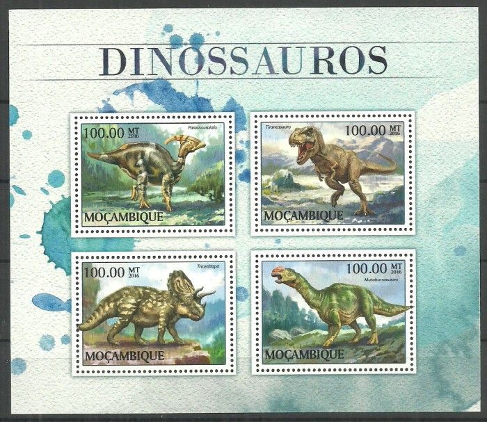 Znaczek Mozambik 2016 Mi ark 8909-8912 Czyste **