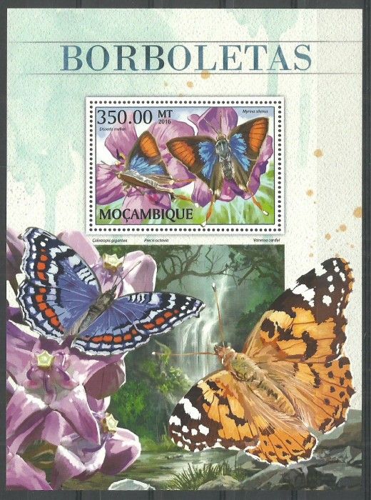 Znaczek Mozambik 2016 Mi bl 1219 Czyste **