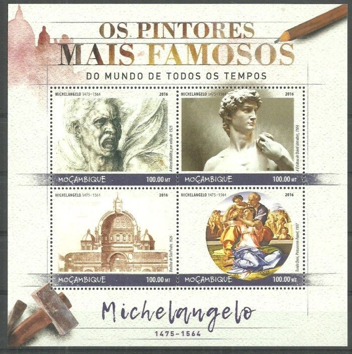 Znaczek Mozambik 2016 Mi ark 8969-8972 Czyste **