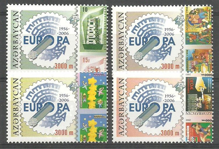 Znaczek Azerbejdżan 2005 Mi 620-623 Czyste **