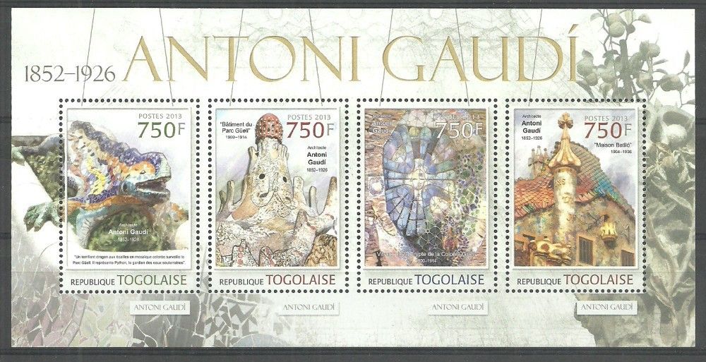 Znaczek Togo 2013 Mi ark 4776-4779 Czyste **