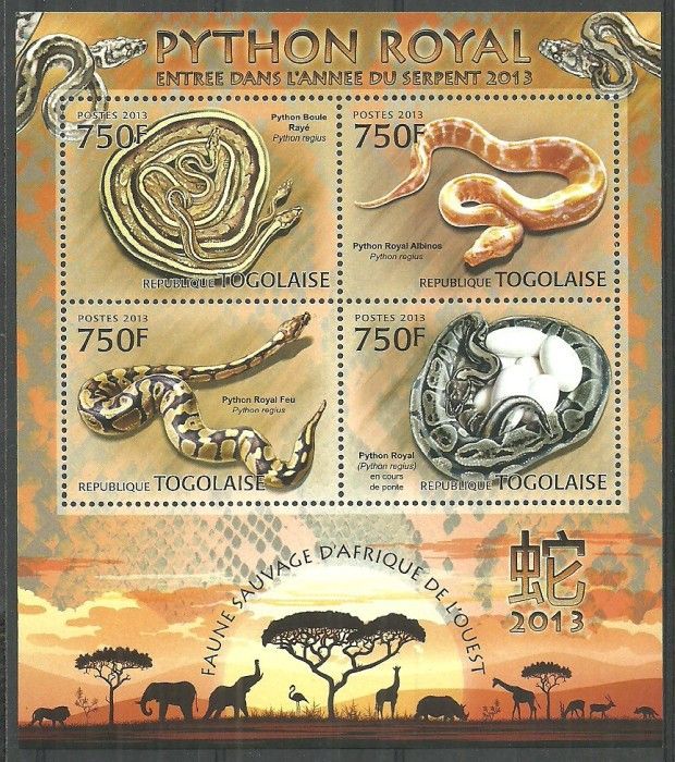 Znaczek Togo 2013 Mi ark 4791-4794 Czyste **