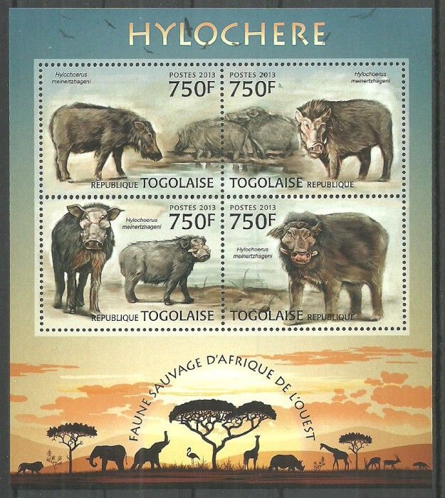 Znaczek Togo 2013 Mi ark 4836-4839 Czyste **