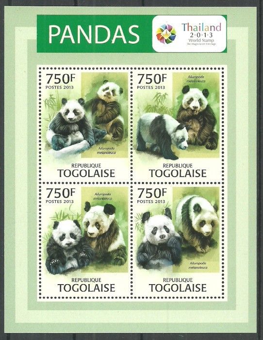 Znaczek Togo 2013 Mi ark 4916-4919 Czyste **