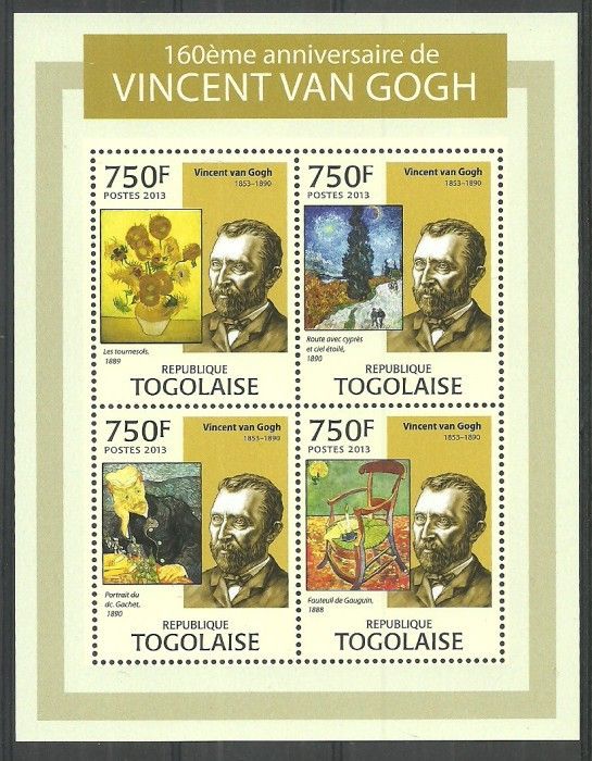 Znaczek Togo 2013 Mi ark 4936-4939 Czyste **