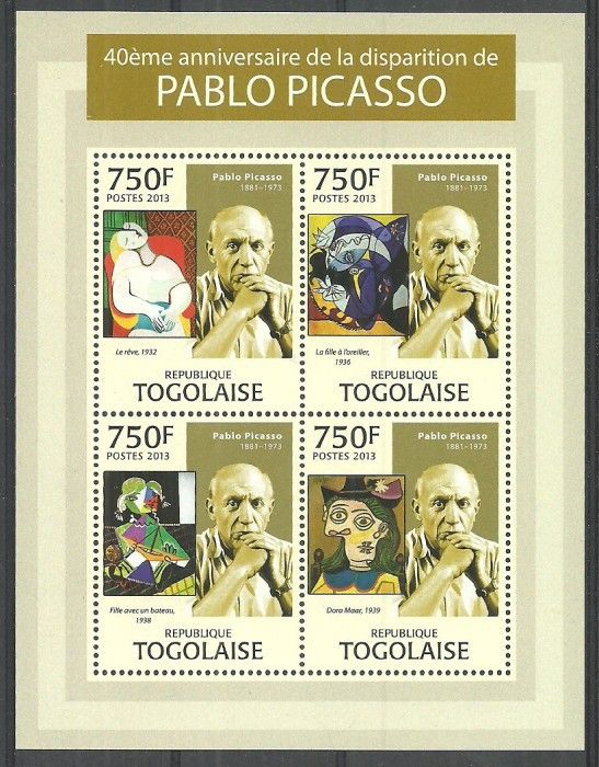 Znaczek Togo 2013 Mi ark 4986-4989 Czyste **