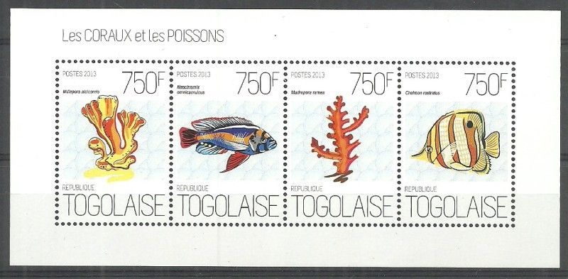 Znaczek Togo 2013 Mi ark 5141-5144 Czyste **