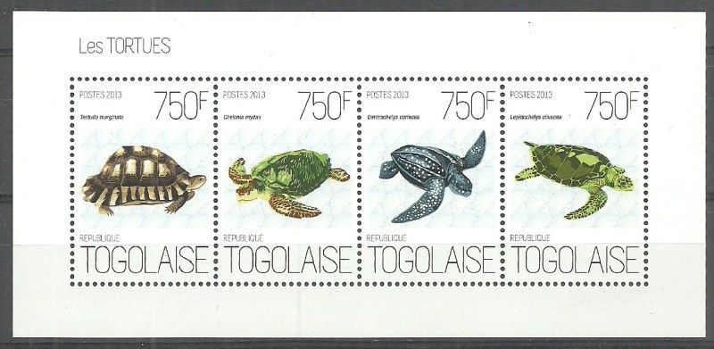 Znaczek Togo 2013 Mi ark 5146-5149 Czyste **