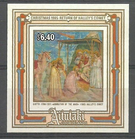 Znaczek Aitutaki 1985 Mi bl 58 Czyste **