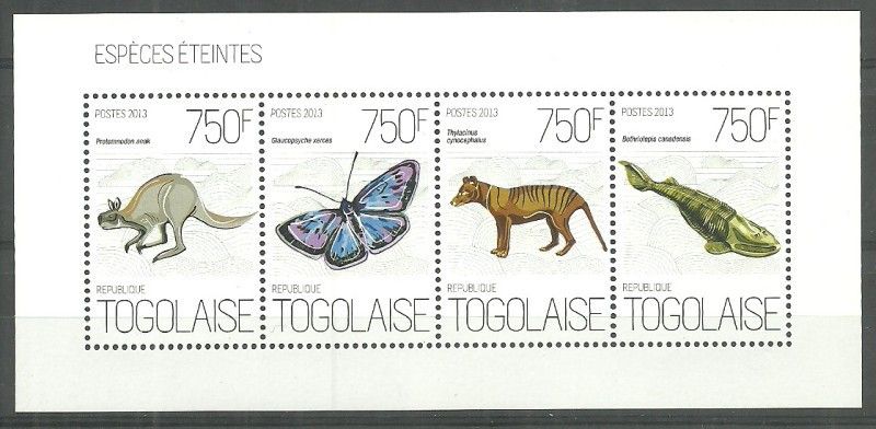 Znaczek Togo 2013 Mi ark 5156-5159 Czyste **