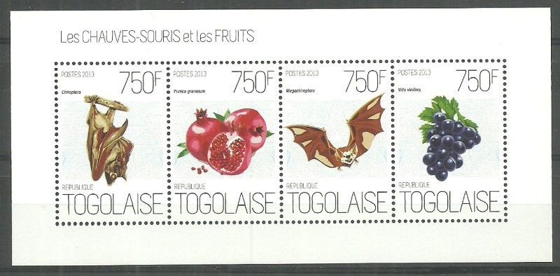 Znaczek Togo 2013 Mi ark 5161-5164 Czyste **