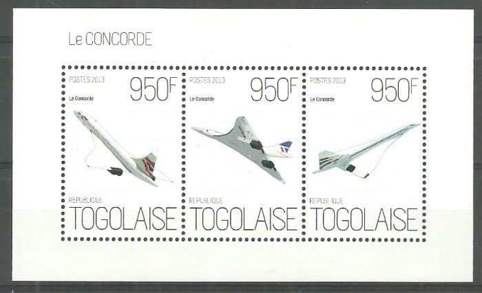 Znaczek Togo 2013 Mi ark 5194-5196 Czyste **
