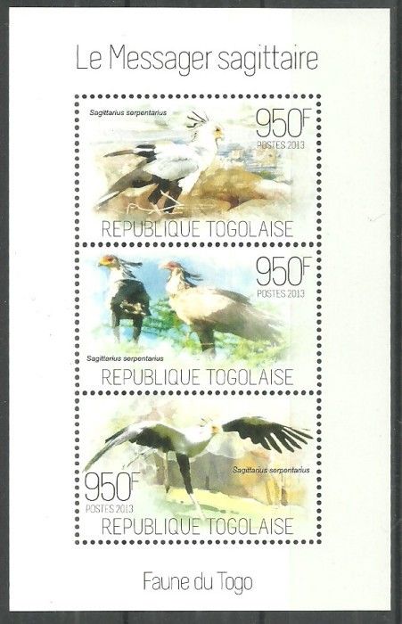 Znaczek Togo 2013 Mi ark 5259-5261 Czyste **