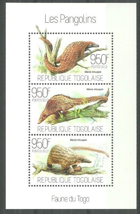 Znaczek Togo 2013 Mi ark 5267-5269 Czyste **
