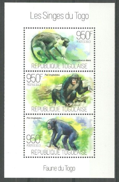 Znaczek Togo 2013 Mi ark 5279-5281 Czyste **