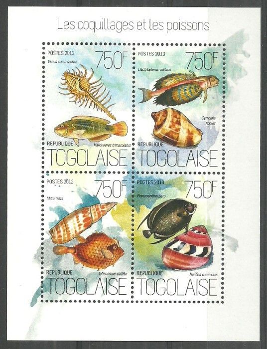 Znaczek Togo 2013 Mi ark 5401-5404 Czyste **