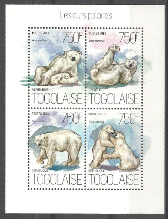Znaczek Togo 2013 Mi ark 5426-5429 Czyste **
