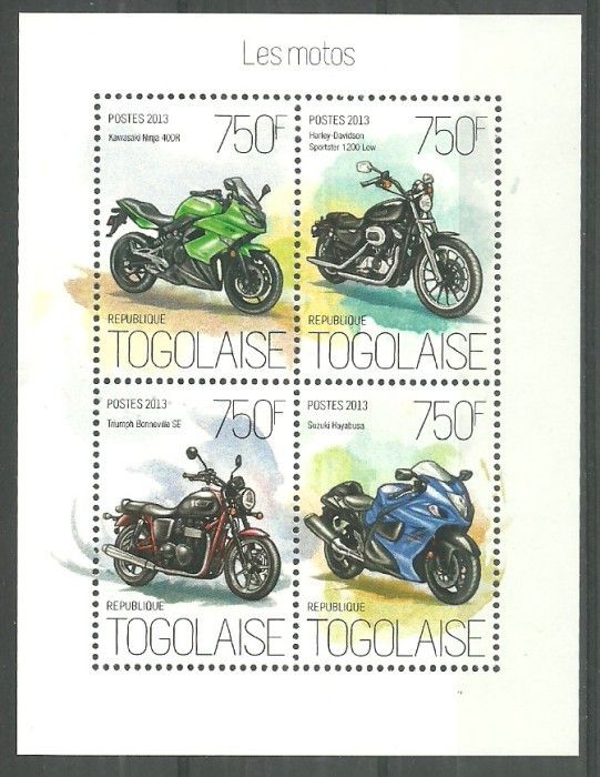 Znaczek Togo 2013 Mi ark 5446-5449 Czyste **