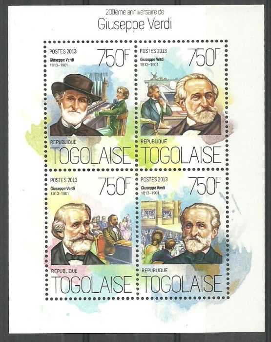 Znaczek Togo 2013 Mi ark 5461-5464 Czyste **