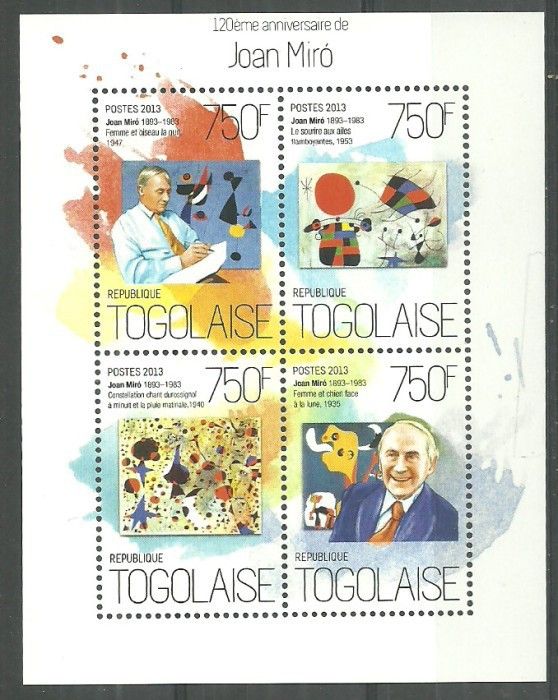 Znaczek Togo 2013 Mi ark 5476-5479 Czyste **