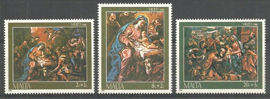 Znaczek Malta 1986 Mi 755-757 Czyste **