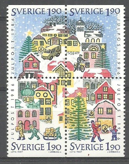 Znaczek Szwecja 1986 Mi 1409-1412 Czyste **