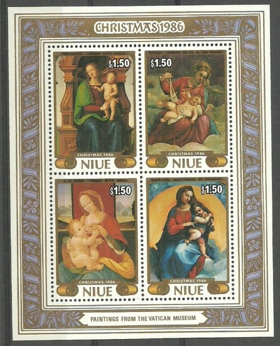Znaczek Niue 1986 Mi bl 105 Czyste **