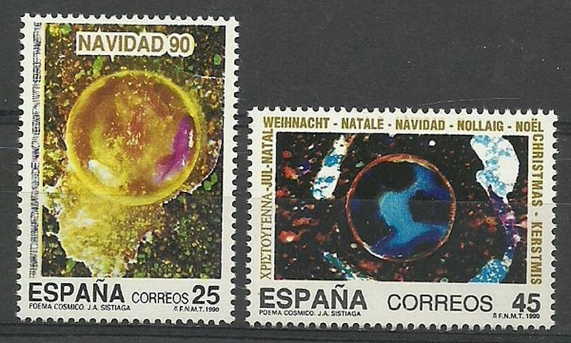 Znaczek Hiszpania 1990 Mi 2961-2962 Czyste **