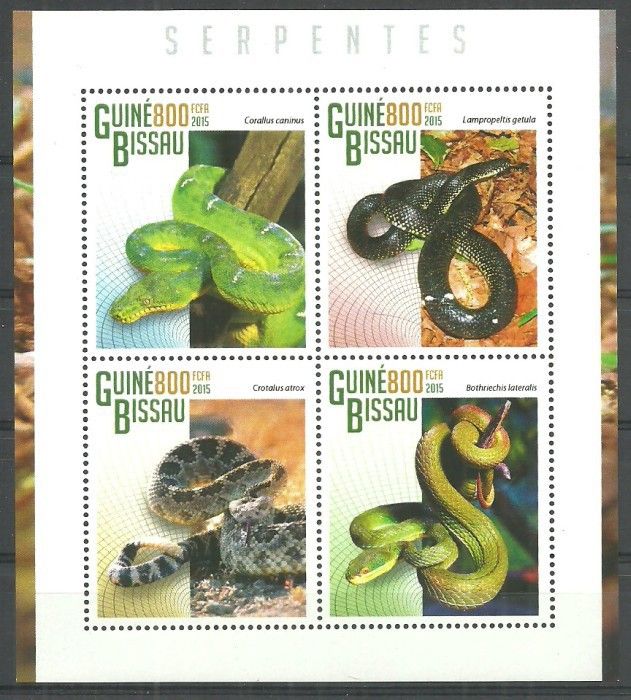 Znaczek Gwinea Bissau 2015 Mi ark 7571-7574 Czyste **