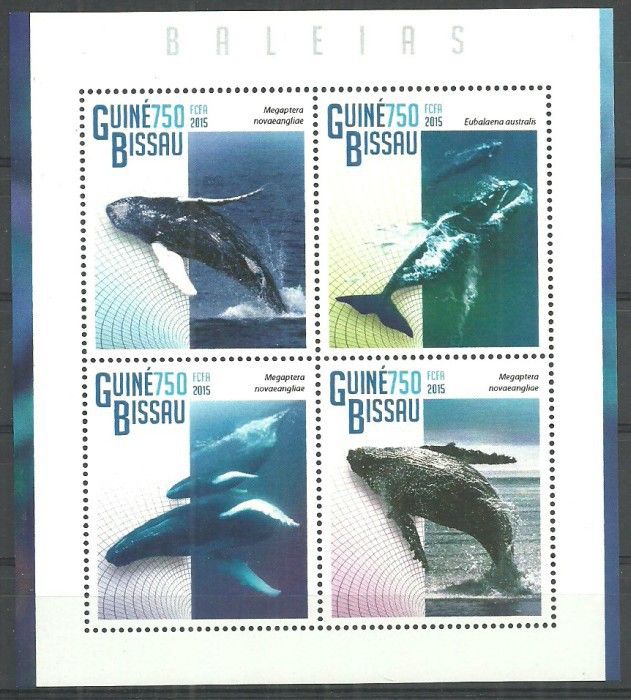 Znaczek Gwinea Bissau 2015 Mi ark 7591-7594 Czyste **