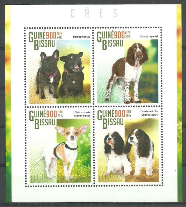 Znaczek Gwinea Bissau 2015 Mi ark 7601-7604 Czyste **