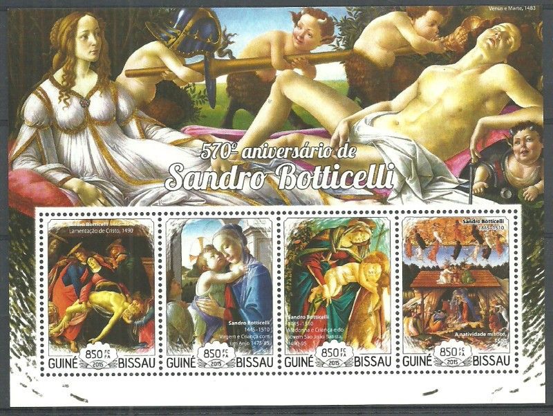 Znaczek Gwinea Bissau 2015 Mi ark 7616-7619 Czyste **