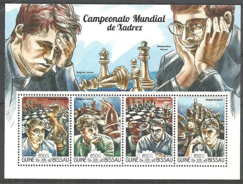 Znaczek Gwinea Bissau 2015 Mi ark 7669-7672 Czyste **
