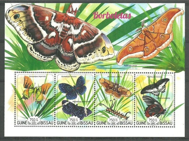 Znaczek Gwinea Bissau 2015 Mi ark 7673-7676 Czyste **