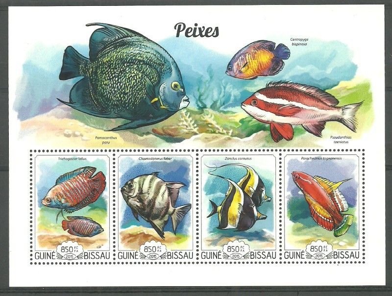 Znaczek Gwinea Bissau 2015 Mi ark 7720-7723 Czyste **