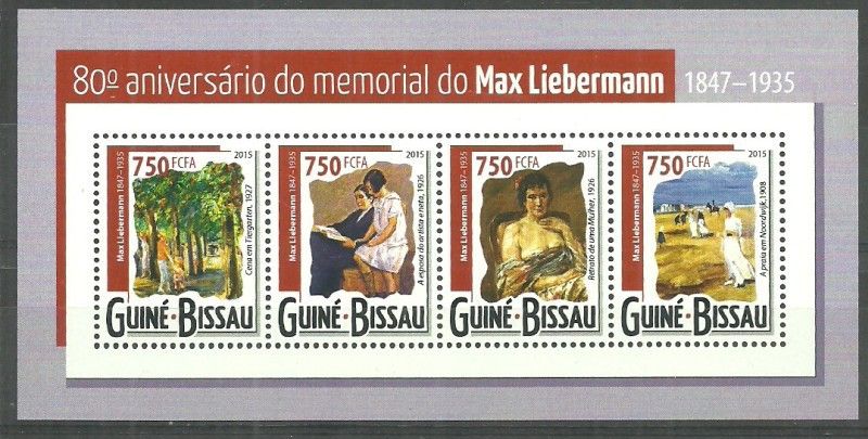 Znaczek Gwinea Bissau 2015 Mi ark 7843-7846 Czyste **