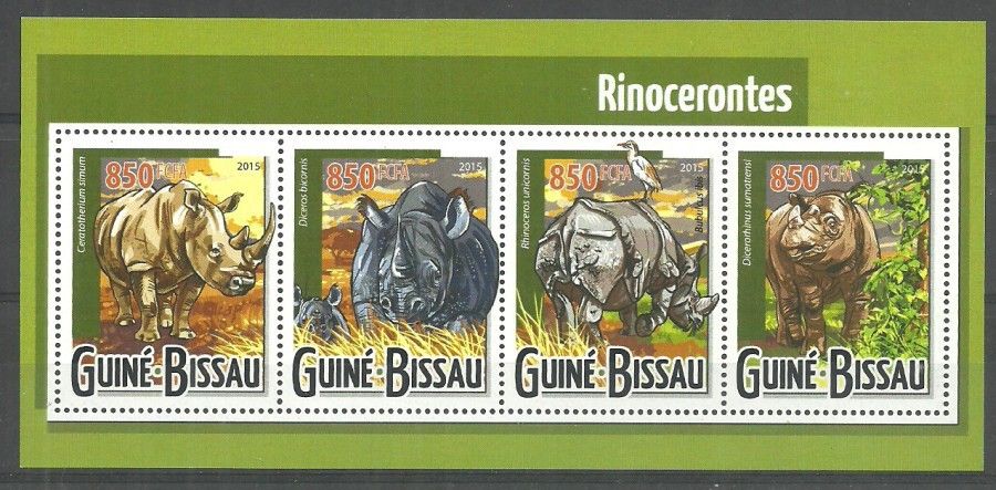 Znaczek Gwinea Bissau 2015 Mi ark 7925-7928 Czyste **