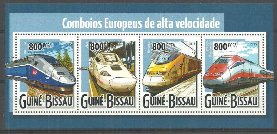 Znaczek Gwinea Bissau 2015 Mi ark 7986-7989 Czyste **